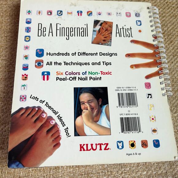 Klutz Nail Art Kit Book Scholastic 2000s Polish Included Lightly Loved Book - Picture 7 of 7